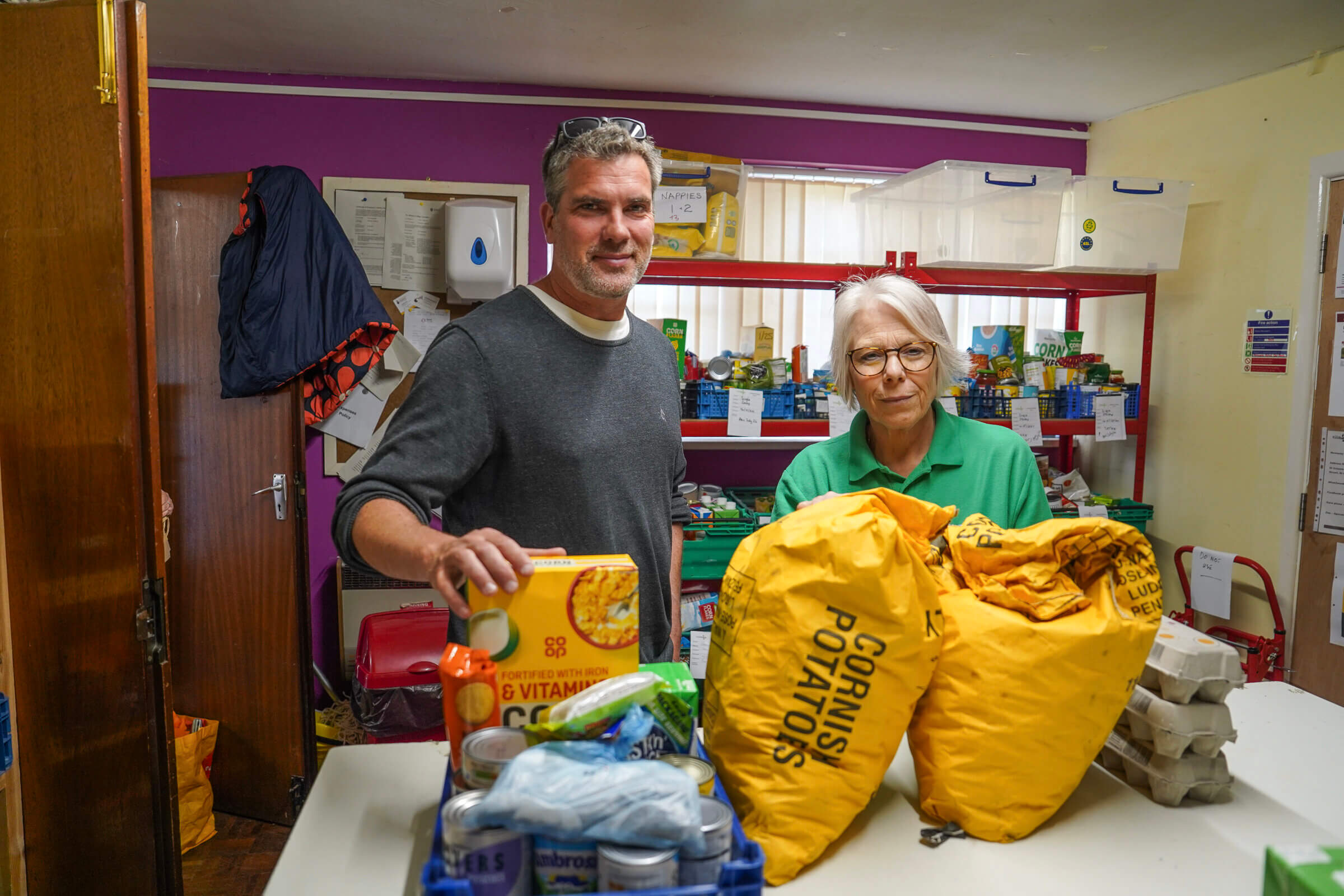 charity collecting donations