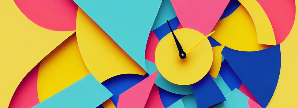 clock made out of paper