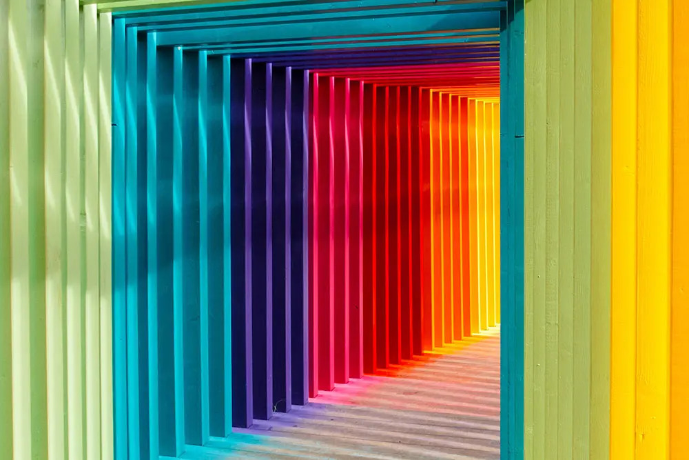 colourful walkway